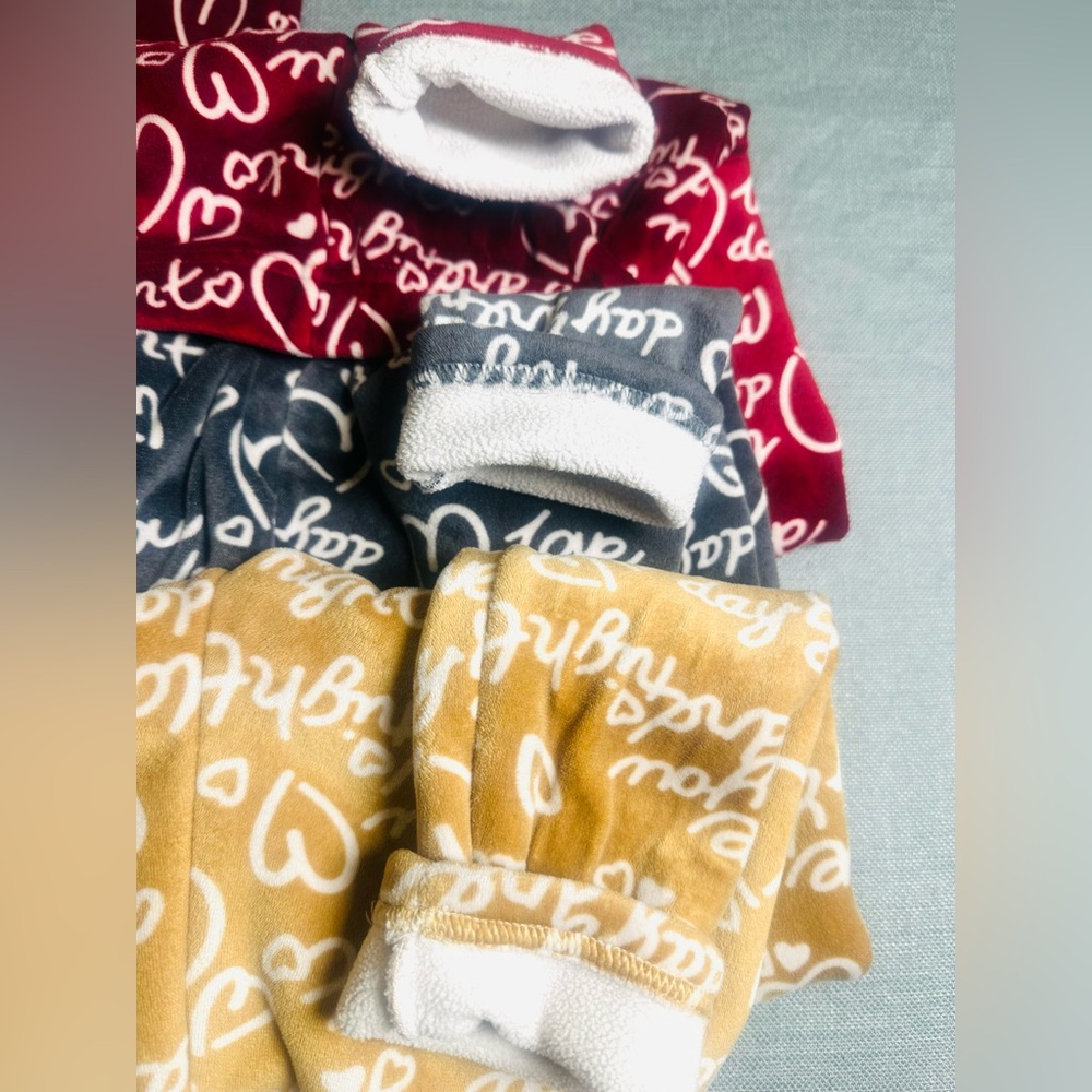 Bundle of 3 Fleece Lines Leggings Sz 7/8 - Picture 5 of 8